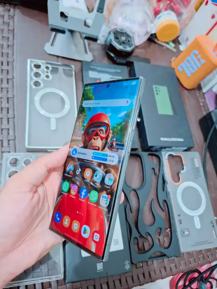 Samsung S23 Ultra Ram 12gb /256 Gb Green Fullset Bonus Case original