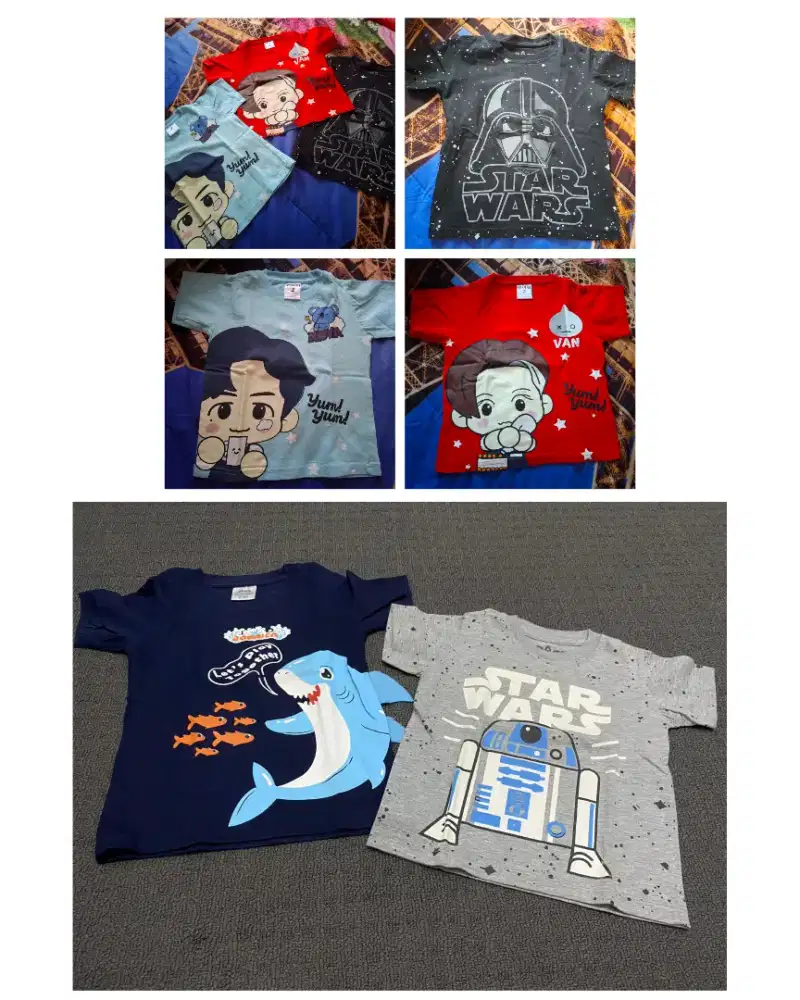 Atasan kaos anak cowo (estimasi 2-3thn) isi 5