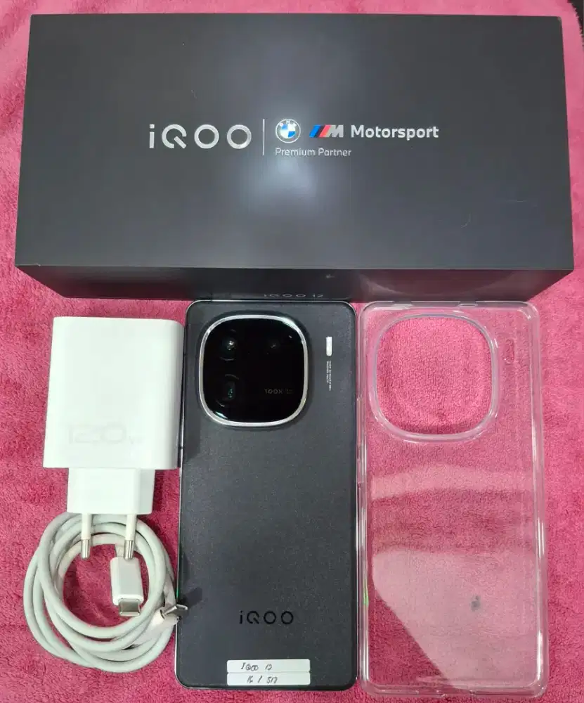 iQOO 12 ram 16/512gb, Resmi indo Fullset ori no minus