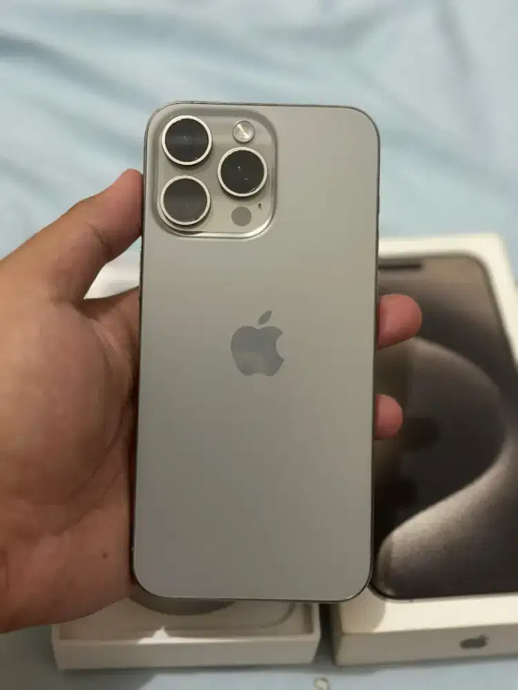 iPhone 15 ProMax 256GB iBox Fullset original Natural Titanium