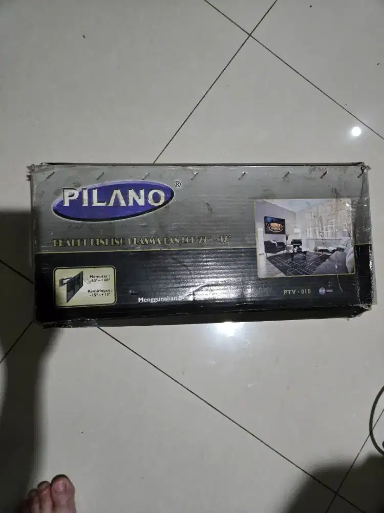 Bracket breket TV monitor LED 15 in sampai 65 in tebal besi baja asli