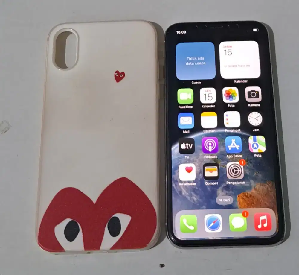 Iphone x 64gb hp charger