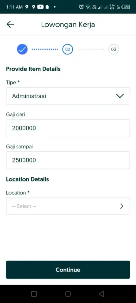 Di cari kasir yg belum berpengalaman dan penampilan menarik