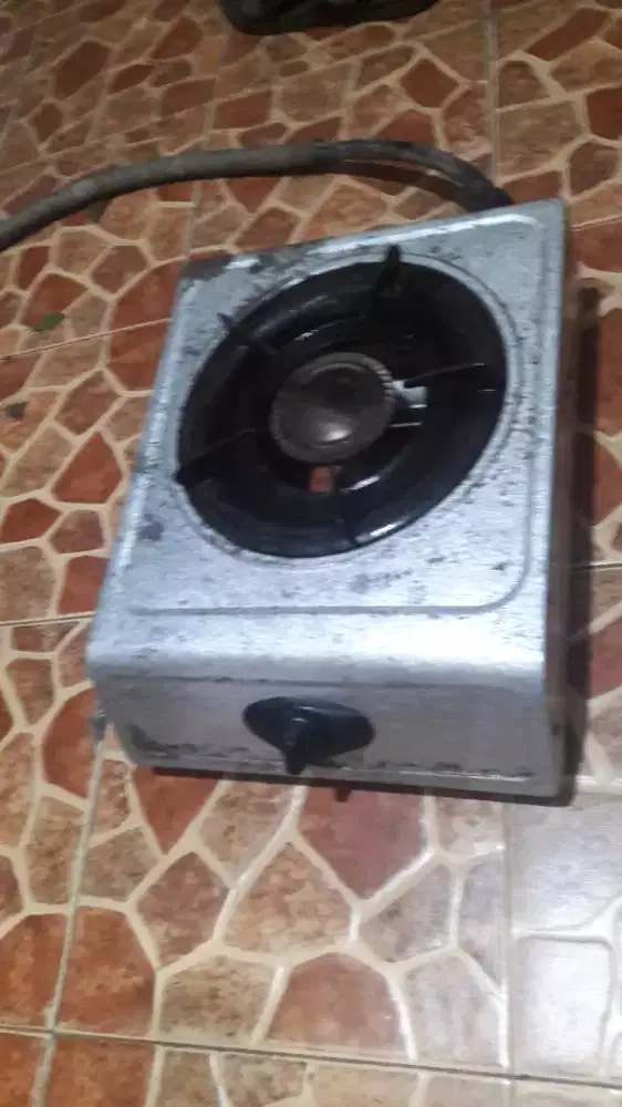 Jual aja kompor gas 1 tungku plus selang regulator dan tabung gas full