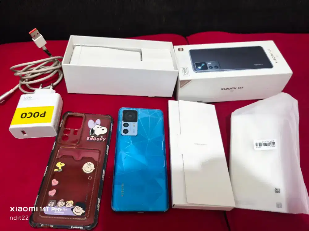 Xiaomi 12t blue 8/256 fulset