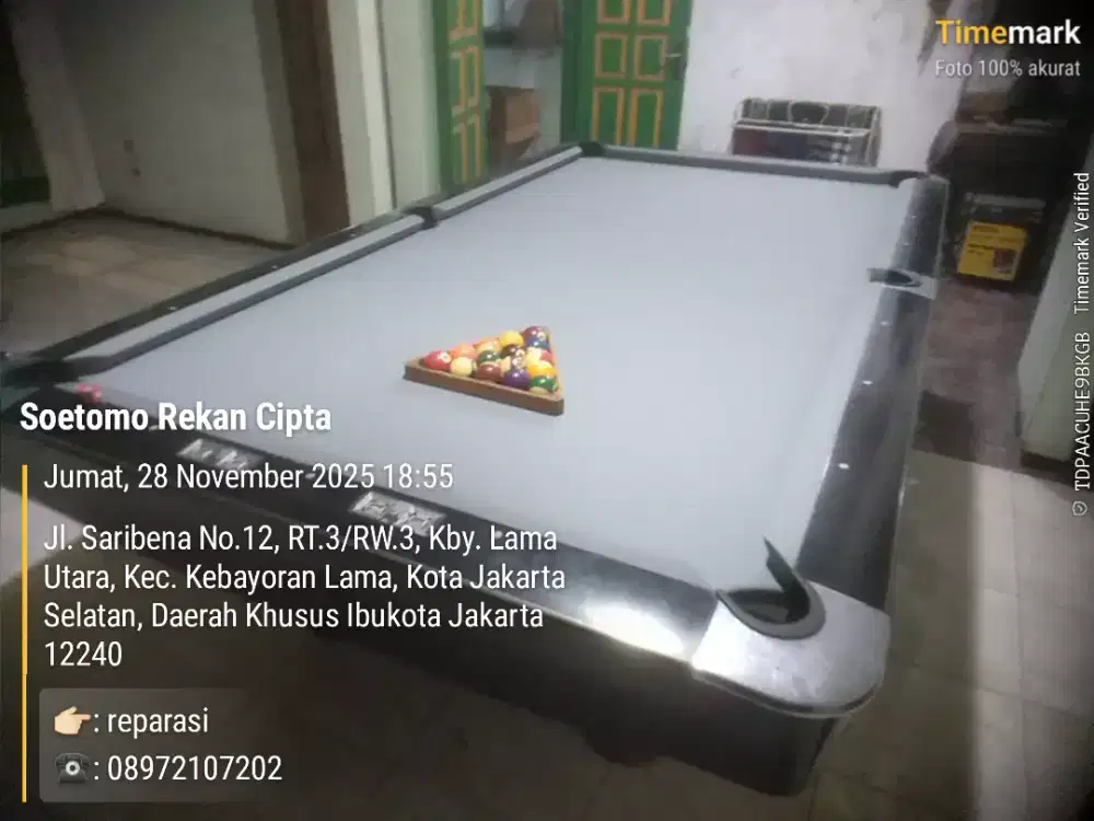 Jual meja biliar baru jakarta