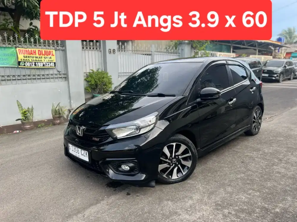 TDP 5 Jt Angs Termurah Brio RS CVT 2019 Matic Hitam Low Km Like New