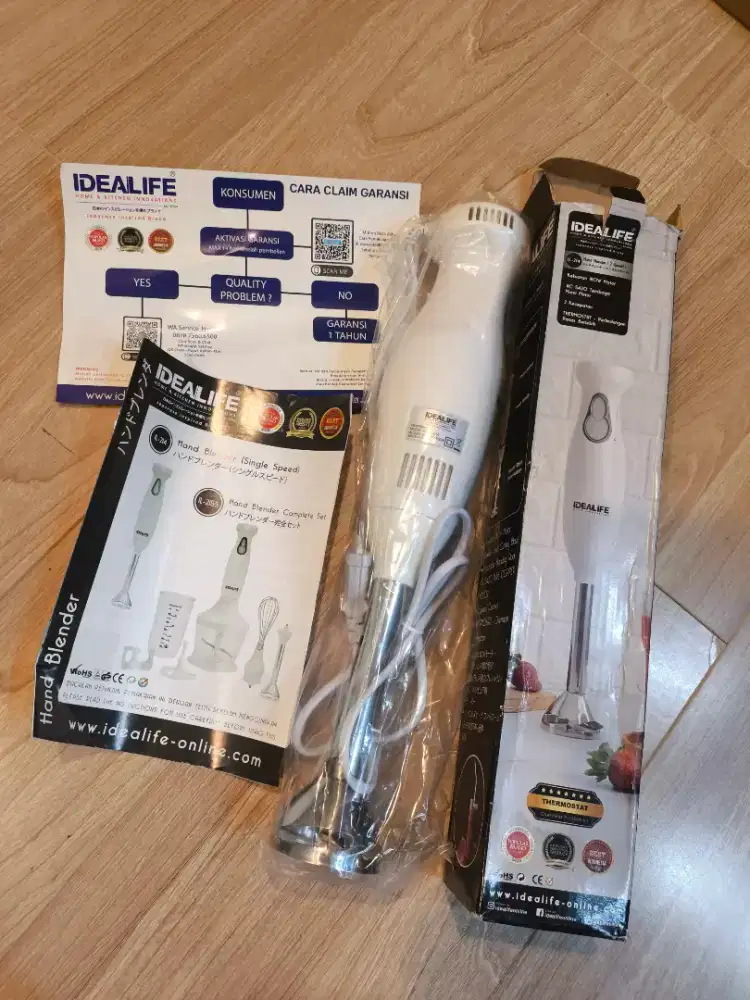 HAND BLENDER 2 SPEED IDEALIFE NEW