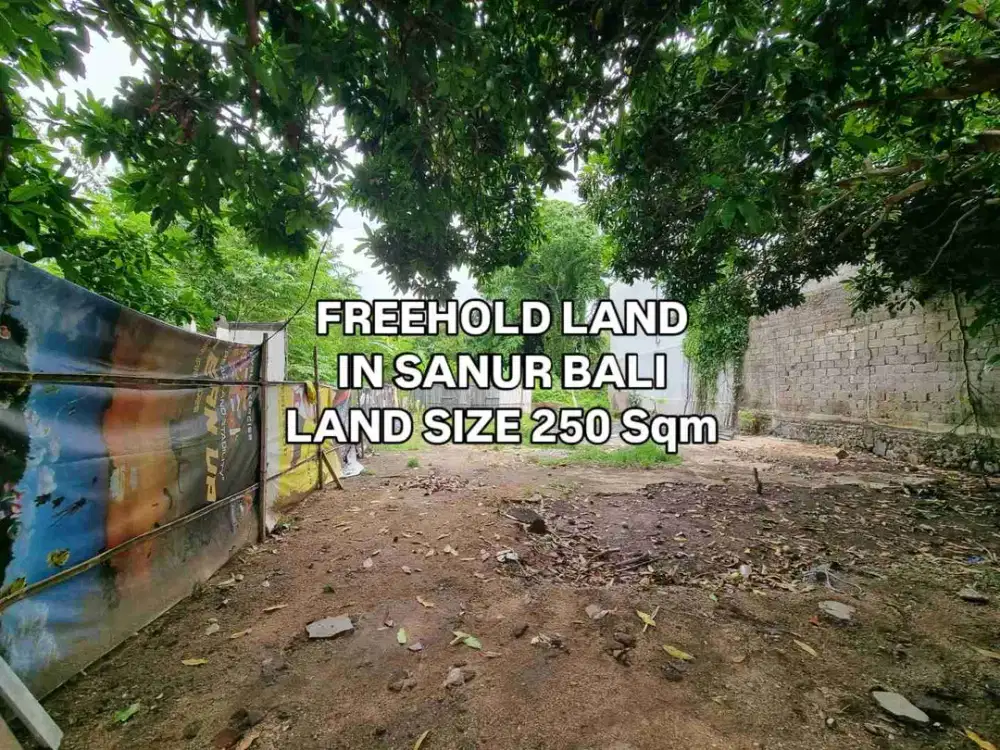 Tanah luasan kecil di daerah sanur denpasar bali