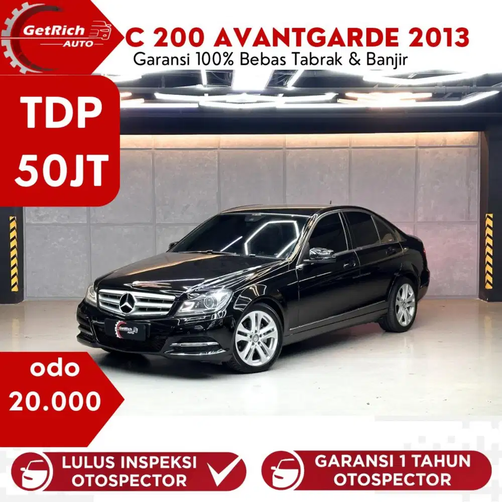 Odo 20Rb!!!  Mercy C 200 Advangrade 2013 AT Hitam Super Mulus