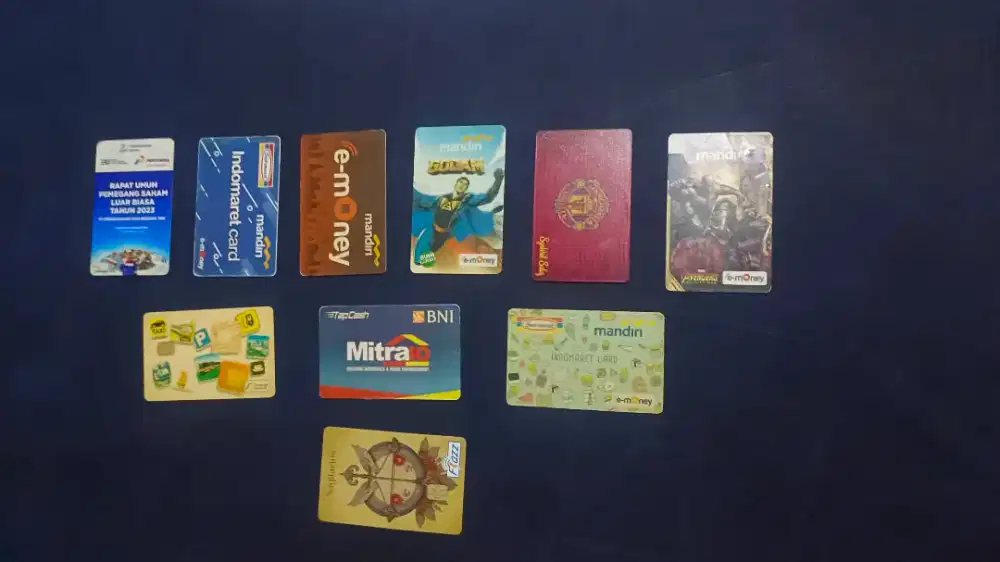 Kartu prabayar E-money Mandiri, Flazz Bca, Dan Tapcash BNI