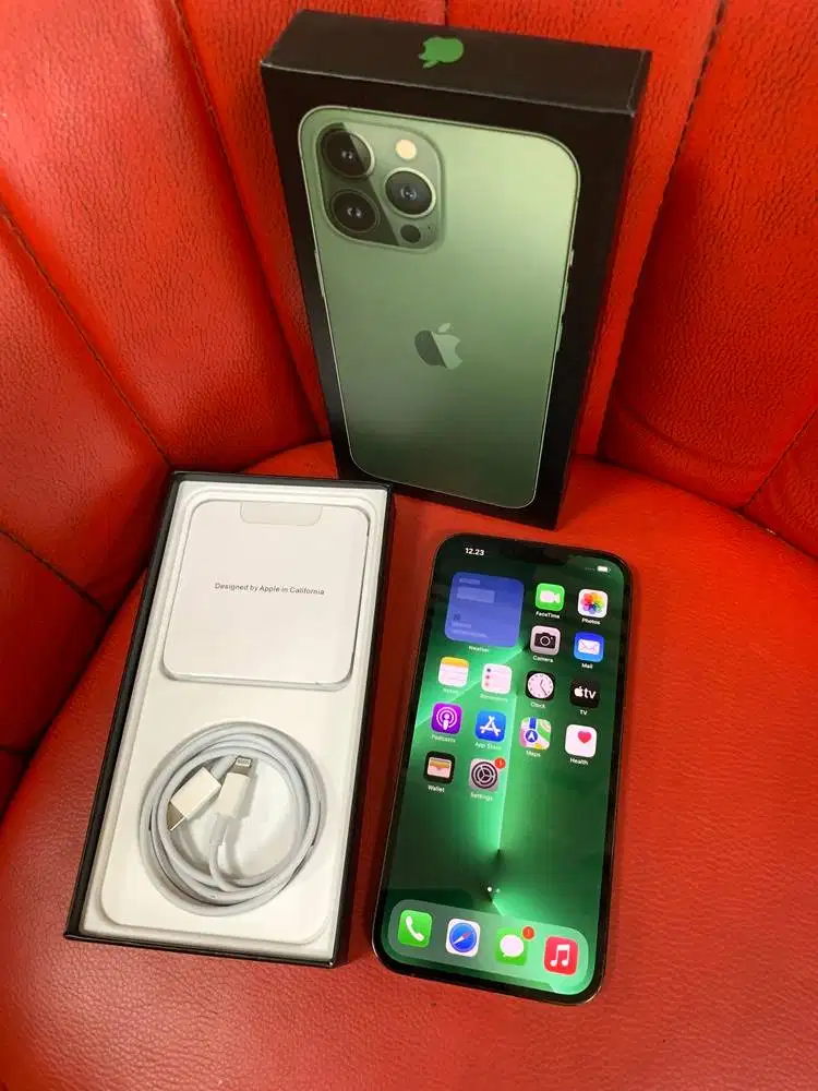 iPhone 13 Pro Max 256gb Alpine Green Sinyal XL Only Fullset