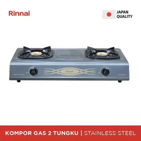 Kompor Gas Rinnai 2 Tungku - RI 522 CE
