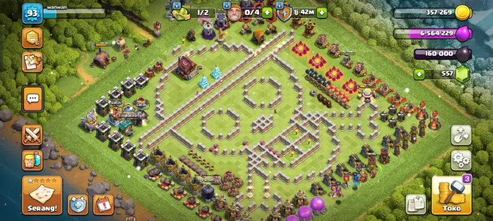 Akun coc th 11 hampir max