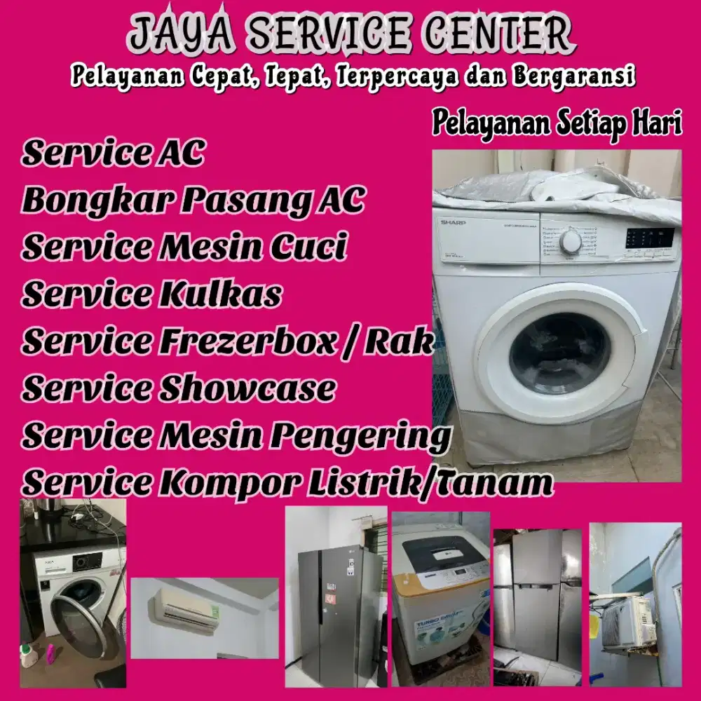 Service Mesin Cuci Kulkas Frezer Servis AC Bongkar Pasang AC Gayungan