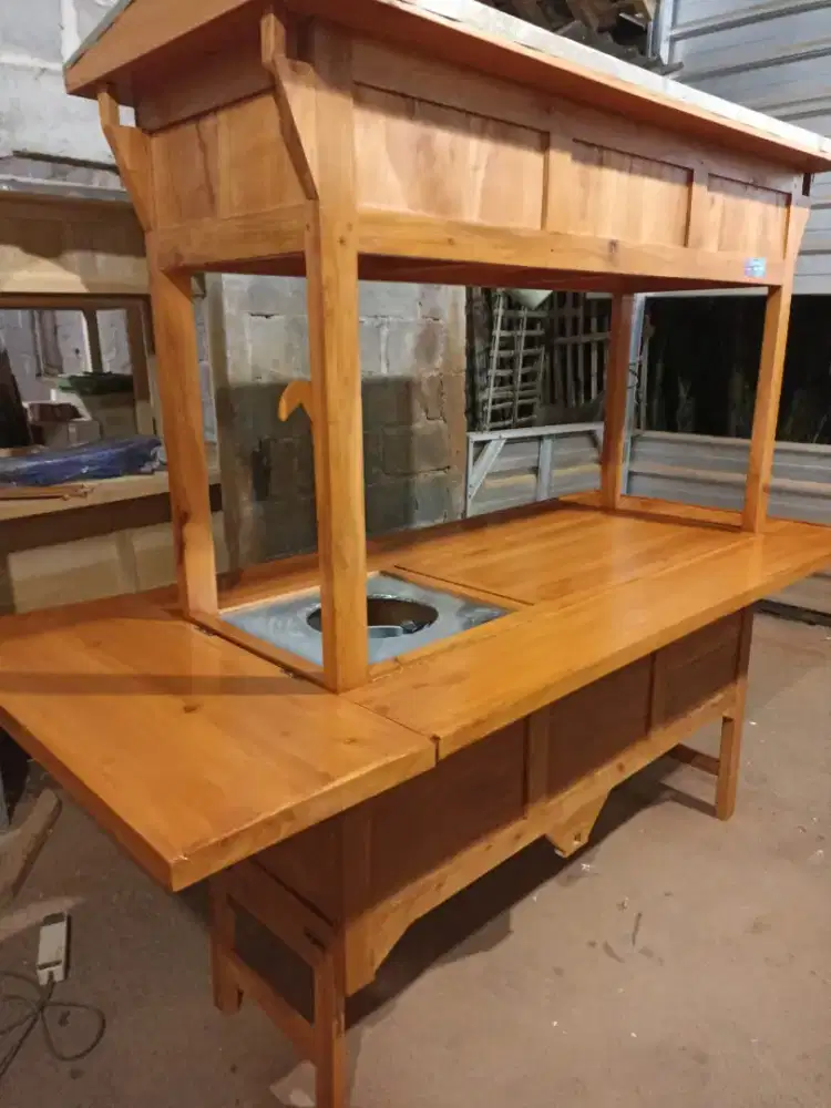 Gerobak Angkringan Bakso Mie Ayam PeceL Bubur Sate Martabak Ronde dlL