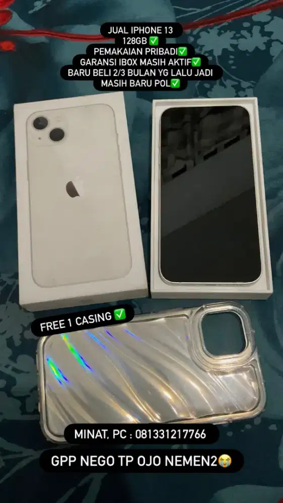 JUAL IPHONE 13 PEMAKAIAN PRIBADI