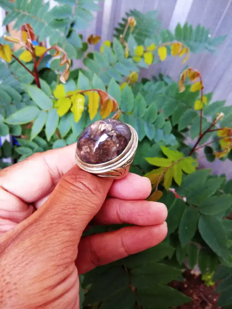 Cincin batu akik lawas original ring 9