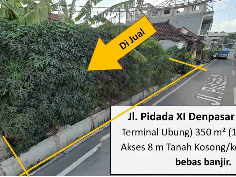 Tanah GLOBAL 350M2 DI UBUNG PIDADA