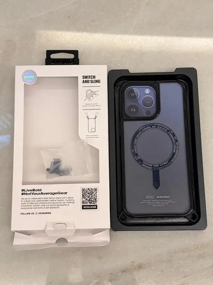 SKINARMA CASE | 15 PRO MAX | CLEAR BLUE