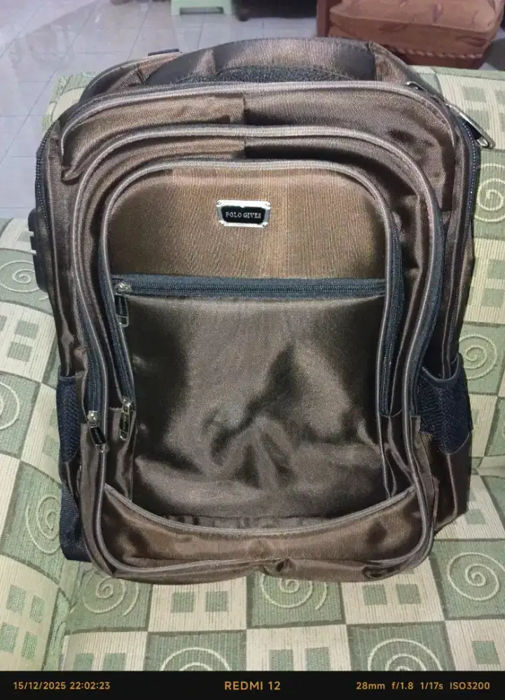 Tas Polo Laptop Anti Air 5 Ruang Ukuran Jumbo