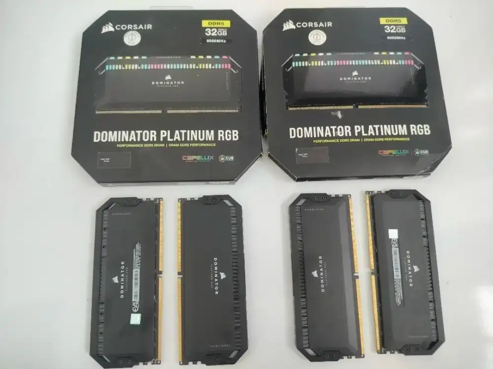 Ram ddr5 corsair dominator platinum rgb 128gb (2 set 2x32gb)nego tipis