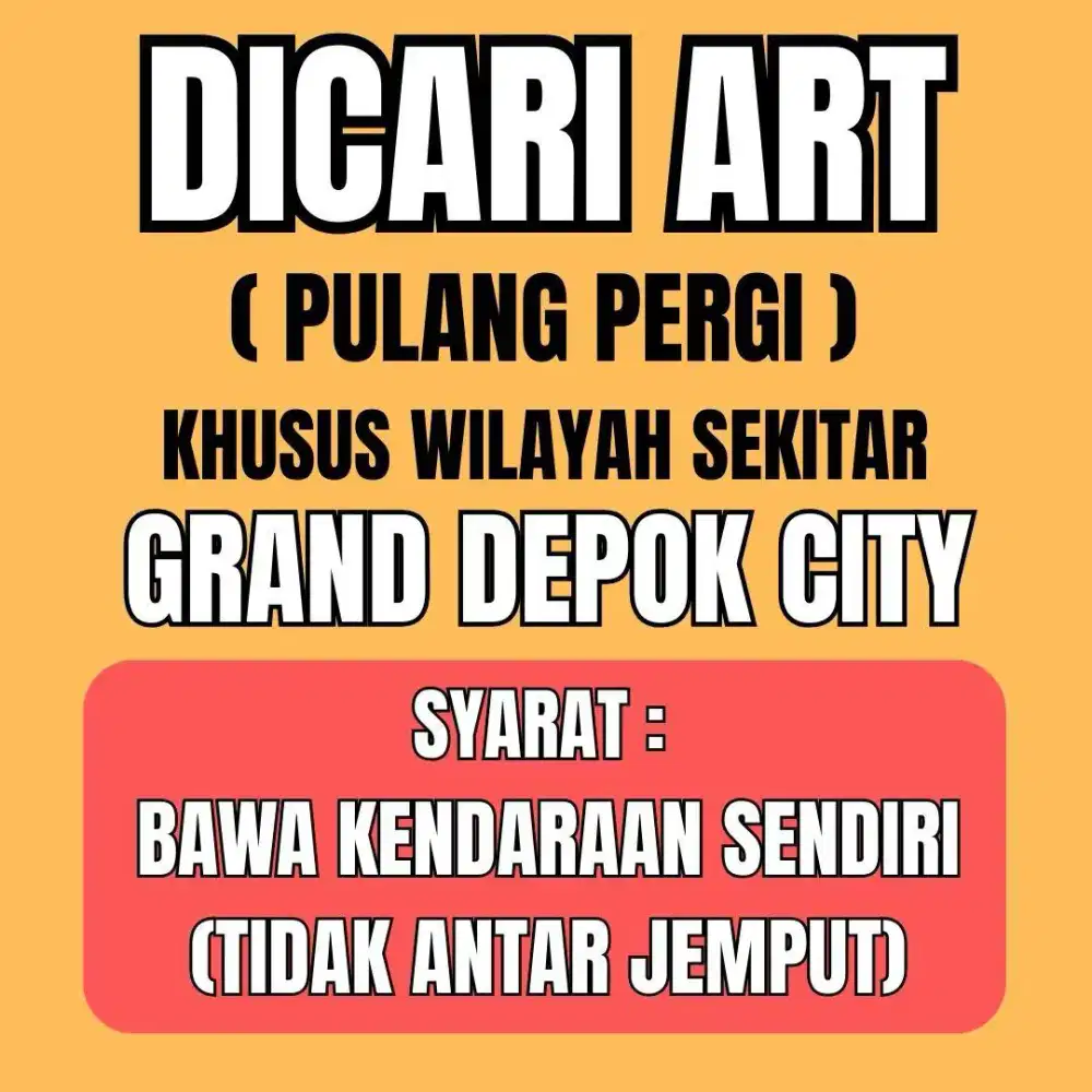 LOKER ART PP GRAND DEPOK CITY