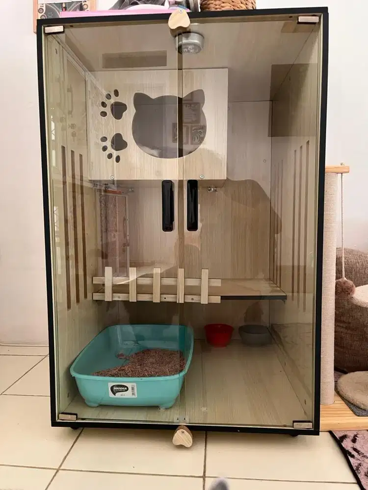 Kandang kucing uk P60 x L60 x T90