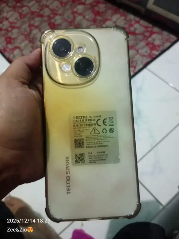 Jual hp Tecno spark go 1 4/46 garnis on