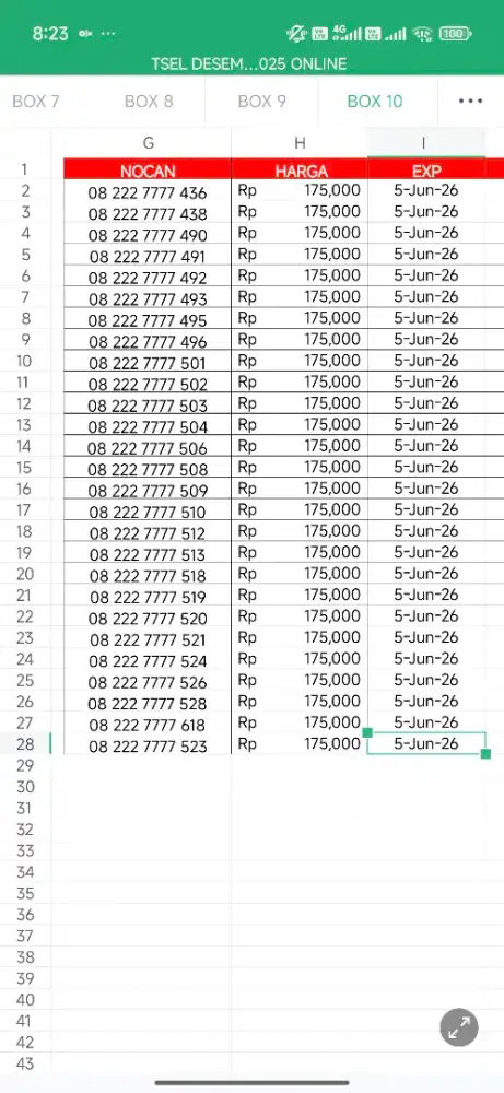 Nomor cantik telkomsel seri triple