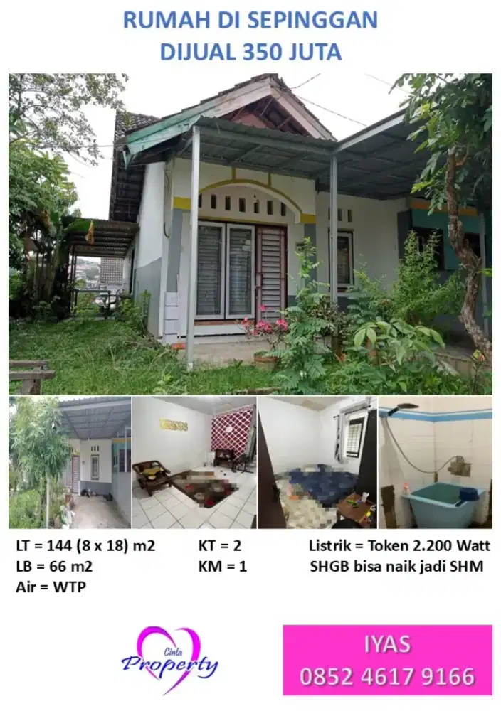 DIJUAL RUMAH DI SEPINGGAN