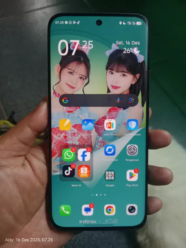 Infinix hot 60 pro Plus ram 8/128 Layar lengkung mulus pisan cakep