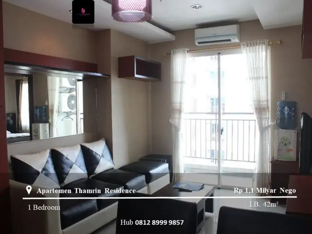 Dijual Apartement Thamrin Residence 1BR Mid Floor FF