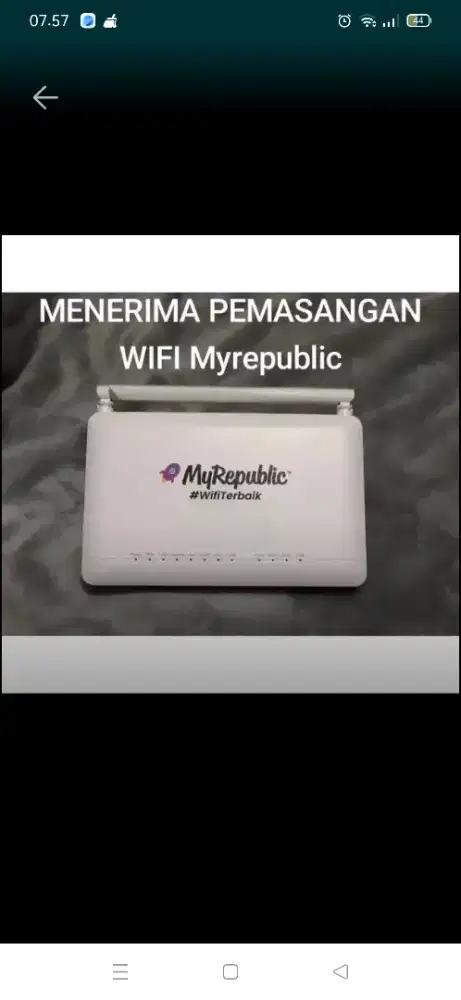 Palmerah Promo pemasangan internet myrepublic WiFi Myrepublic