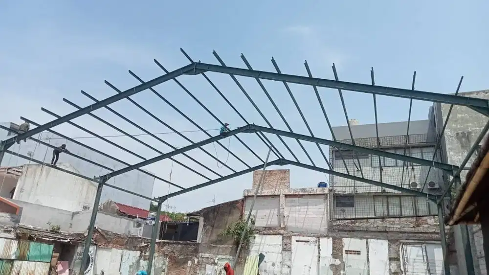 Konstruksi baja wf . instalasi Gedung. pabrik Gudang industri