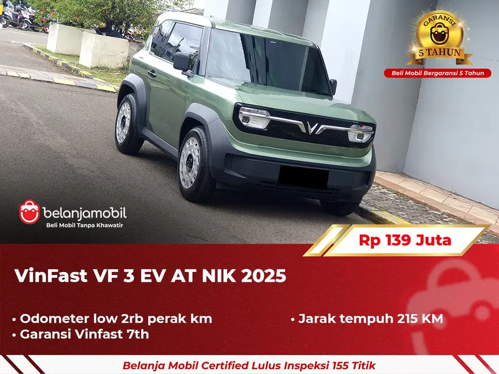 [ GARANSI 5TH ] VinFast VF 3 VF3 EV AT 2025/2024