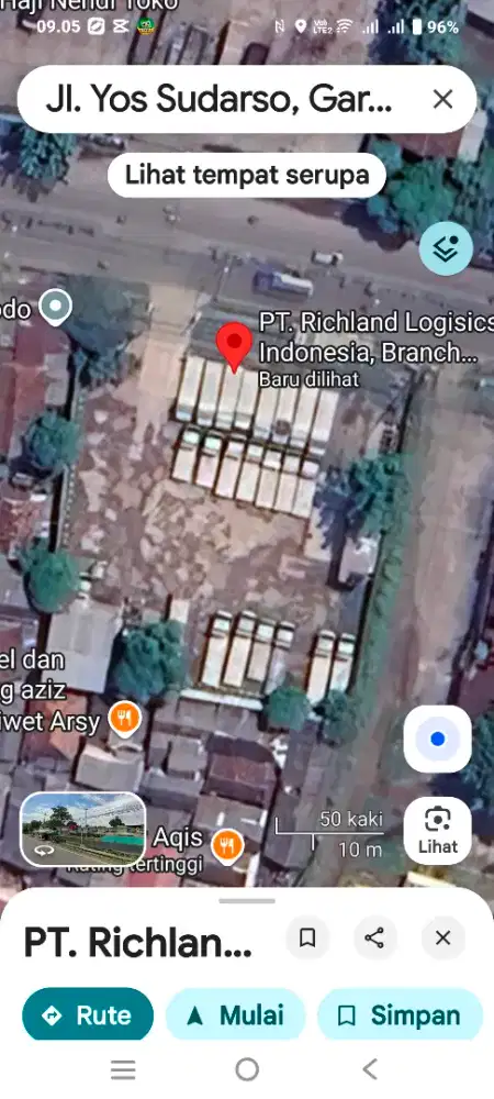 Di jual atau di sewakan, tanah kosong di jalan Yos Sudarso