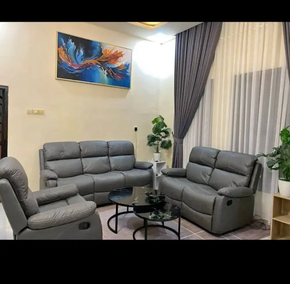 Sofa Set Recliner Nathan Cuci Gudang