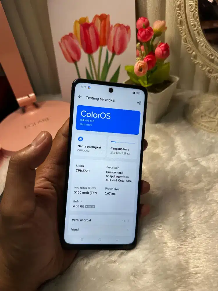 Oppo a5i ram 4+4/128