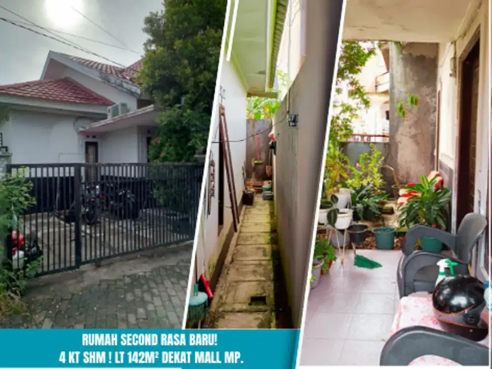 RUMAH MERANTI BEBAS BANJIR! SHM, 4 KT (142M²), STRUKTUR KOKOH. JUAL 1.2 M