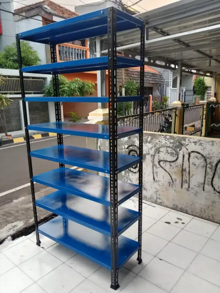 RAK BESI SIKU LUBANG SIAP KIRIM DAN COD