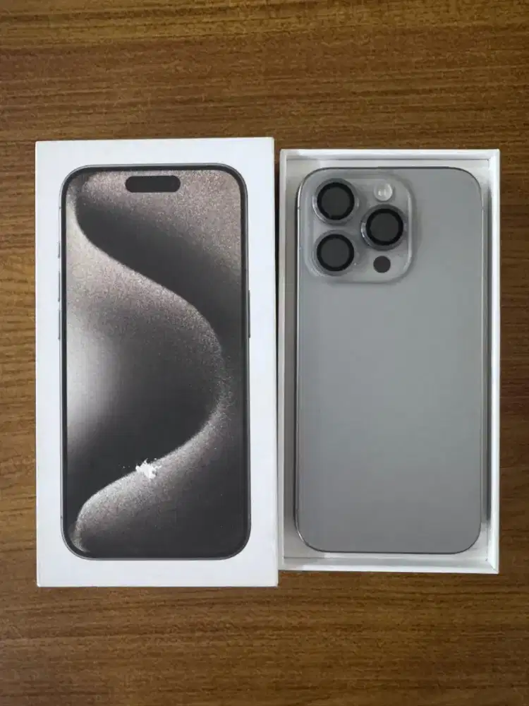 Iphone 15 Pro 128 Gb natural titanium ex ibox komplit original fullset
