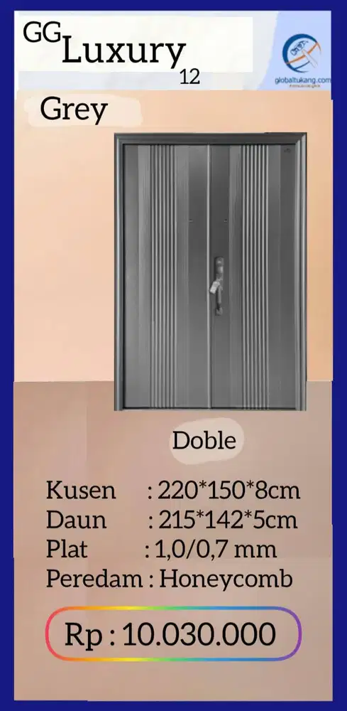 Jual Pintu baja minimalis tahan panas kota Padang