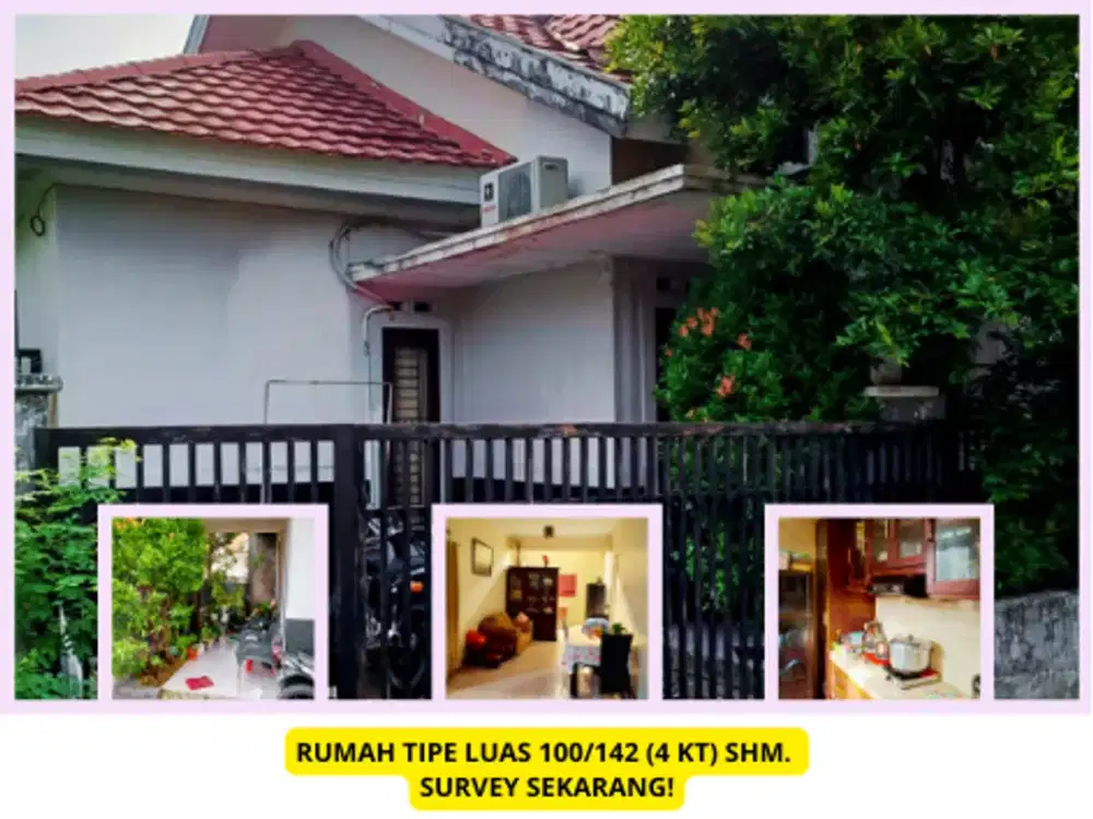 UDARA SEJUK! RUMAH 4 KT LUAS DENGAN SIRKULASI UDARA TERBAIK DI PAROPO