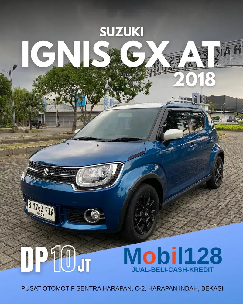 [MURAH DP 10Jt] Suzuki Ignis GX AGS AT 2018, Biru