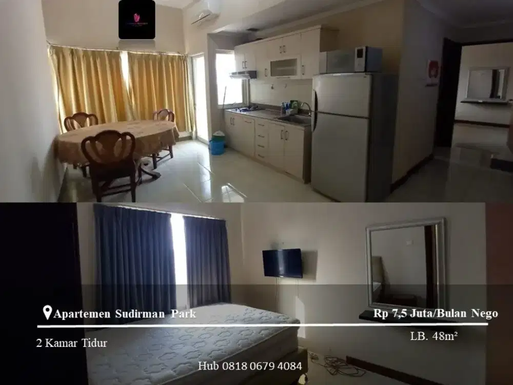 Disewakan Apartement Sudirman Park 2BR Low Floor Full Furnished