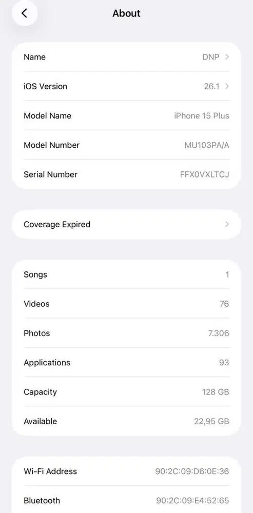 IPHONE 15 PLUS SECOND 128GB PINK