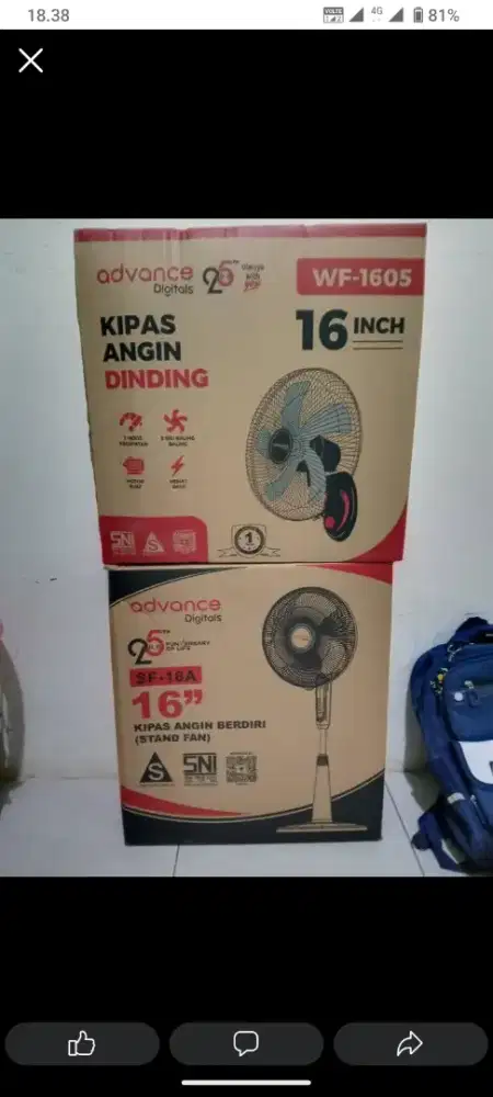 Kipas advance 16 inch