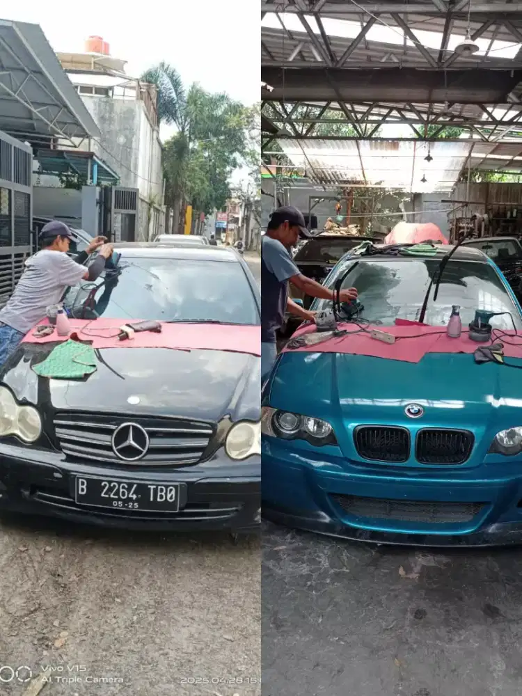 Slep / poles kaca mobil bergaransi