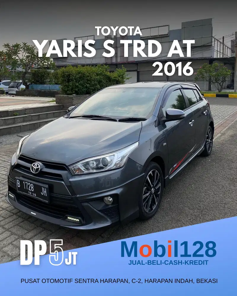 [MURAH DP 5Jt] Toyota Yaris S TRD AT 2016, Abu-abu